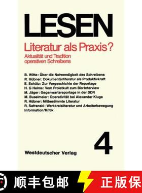 【3-4周达】Literatur als Praxis? : Aktualität und Tradition operativen Schreibens [9783531113623]