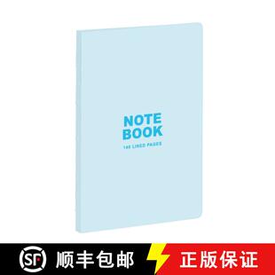 【3-4周达】Teneues - A5 Notebook: Pastel Blue, 140 Lined Pages, Raw Sewn Spine, Lays Flat: Our A5 Siz... [9781623259587]