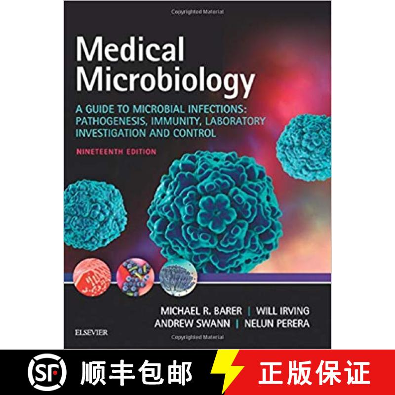 【3-4周达】Medical Microbiology : A Guide to Microbial Infections: Pathogenesis, Immunity, Laboratory... [9780702072000]