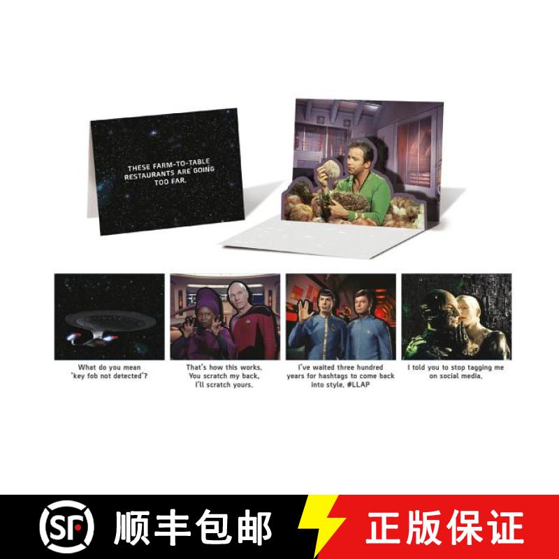 【2-3周达】Star Trek Pop-Up Notecards: 10 Notecards and Envelopes [9780762494408]