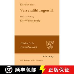 einem Anhang Der 预订 9783484201682 II：Mit Weinschwelg Verserzählungen