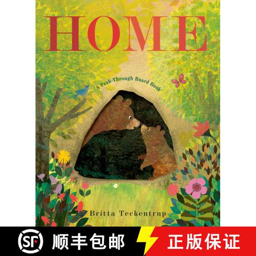 【3-4周达】精装 Home: A Peek-Through Board Book [9780593518953]