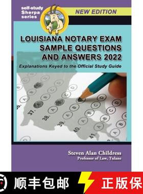 预订 Louisiana Notary Exam Sample Questions and Answers 2022: Louisiana Notary Exam Sample Questions ... [9781610274500]