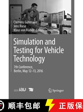 【3-4周达】Simulation and Testing for Vehicle Technology : 7th Conference, Berlin, May 12-13, 2016 (S... [9783319812625]