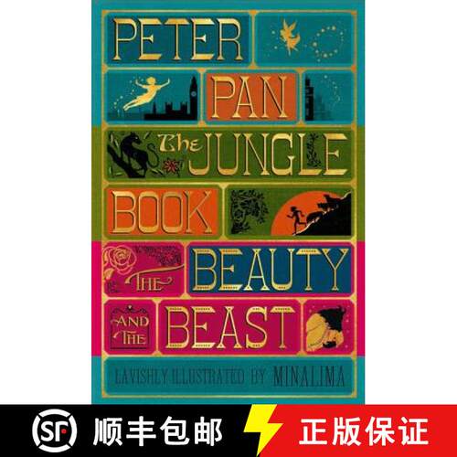 精装 Illustrated Classics Boxed Set: Peter Pan, Jungle Book, Beauty and the Beast [9780062797032]