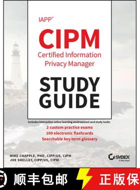 【3-4周达】IAPP CIPM Certified Information Privacy Manager St udy Guide [9781394153800]