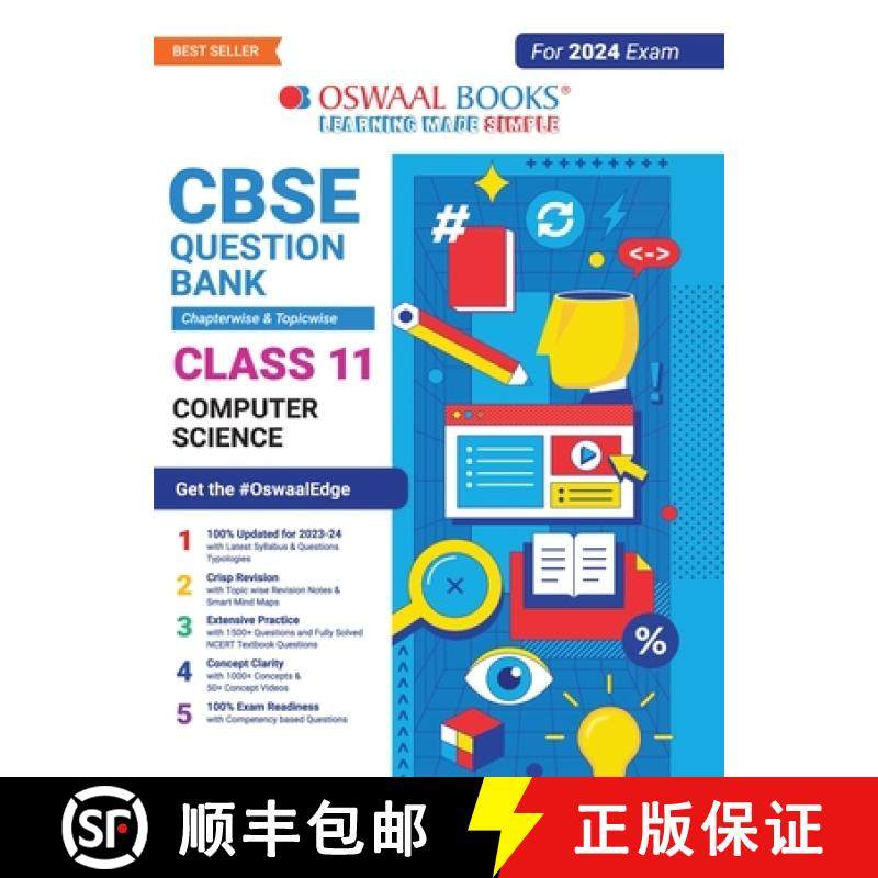 【3-4周达】Oswaal CBSE Chapterwise & Topicwise Question Bank Class 11 Computer Science Book (For 2023... [9789356349278]