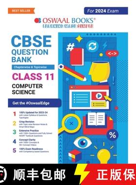 【3-4周达】Oswaal CBSE Chapterwise & Topicwise Question Bank Class 11 Computer Science Book (For 2023... [9789356349278]