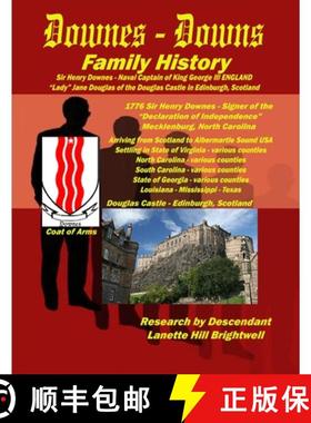 【3-4周达】The DOWNES or DOWNS FAMILY GENEALOGY [9781435735101]