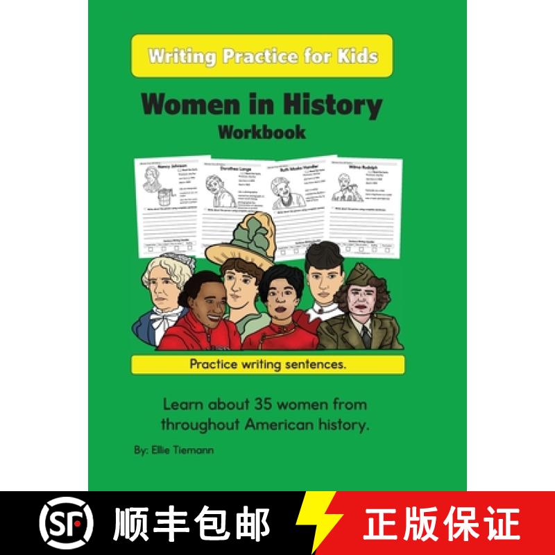【3-4周达】Writing Practice for Kids: Women in History Workbook [9781967783007]