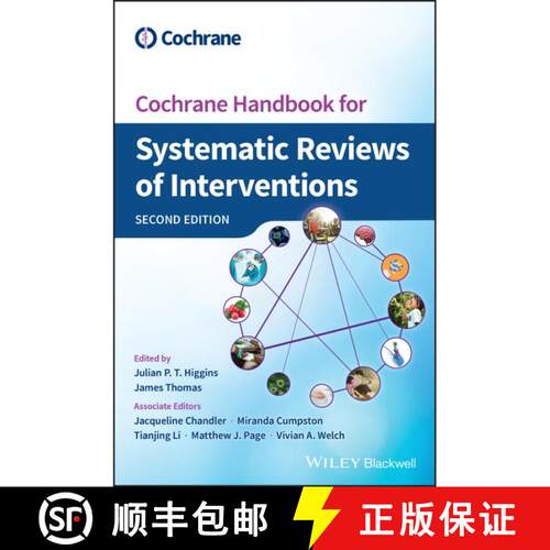 【3-4周达】精装 Cochrane Handbook For Systematic Reviews Of Interventions 2E [Wiley医学] [9781119536628]