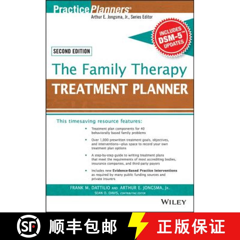 【3-4周达】The Family Therapy Treatment Planner, With Dsm-5 Updates, 2Nd Edition [Wiley心理学] [9781119063070]