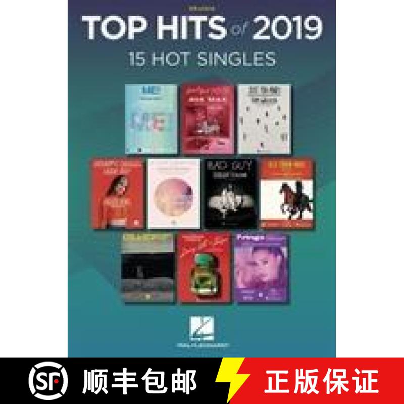 【2-3周达】Top Hits of 2019: 15 Hot Singles [9781540063816]