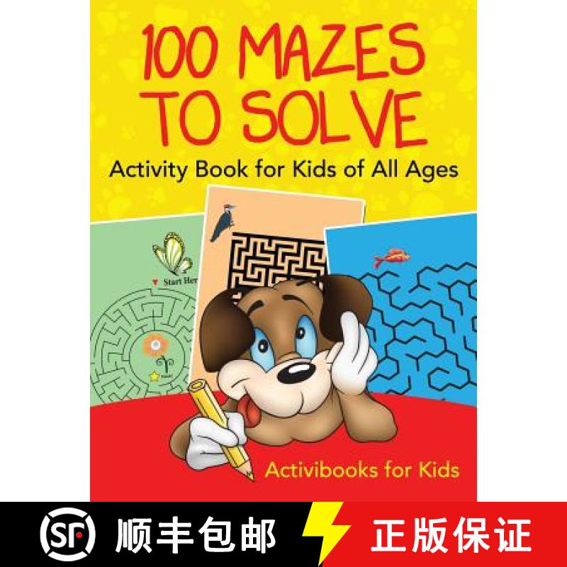 【3-4周达】100 Mazes to Solve Activity Book for Kids of All Ages [9781683214694]