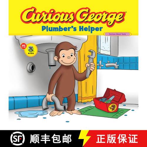 【3-4周达】Curious George Plumber's Helper (CGTV 8x8) [9780547235899]