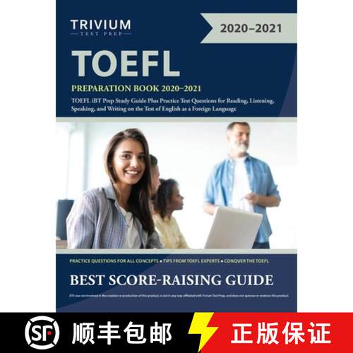 【3-4周达】TOEFL Preparation Book 2020-2021: TOEFL iBT Prep Study Guide Plus Practice Test Questions ... [9781635308303]