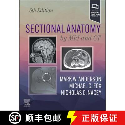 【3-4周达】精装 Sectional Anatomy by MRI and CT [9780323934480]