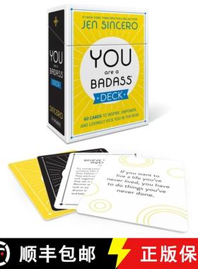 【3-4周达】You Are a Badass(r) Deck: 60 Cards to Inspire, Empower, and Lovingly Kick You in the Rear [9780762487059]