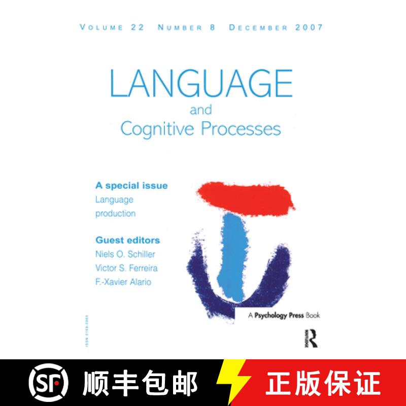 【3-4周达】Language Production: Second International Workshop on Language Production: A Special Issue... [9781841698403]