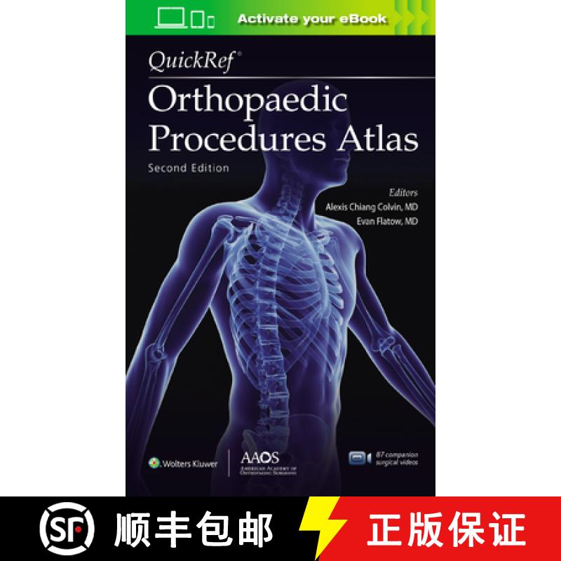 【2-3周达】QuickRef (R) Orthopaedic Procedures Atlas, Second Edition: Print + Ebook with Multimedia [9781975151256]