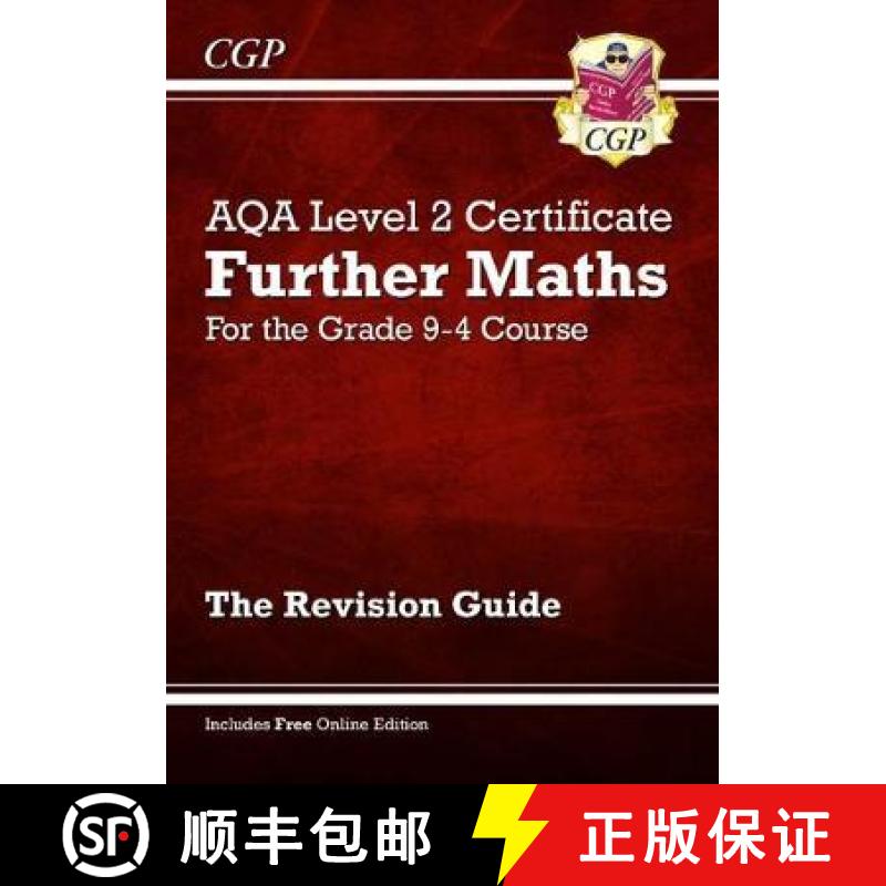 【2-3周达】New Grade 9-4 AQA Level 2 Certificate: Further Maths - Revision Guide (with Online Edition) [9781789082401]