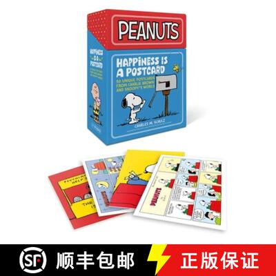 【3-4周达】Peanuts: Happiness Is a Postcard : 50 Unique Postcards from Charlie Brown and Snoopy's World [9798894142289]
