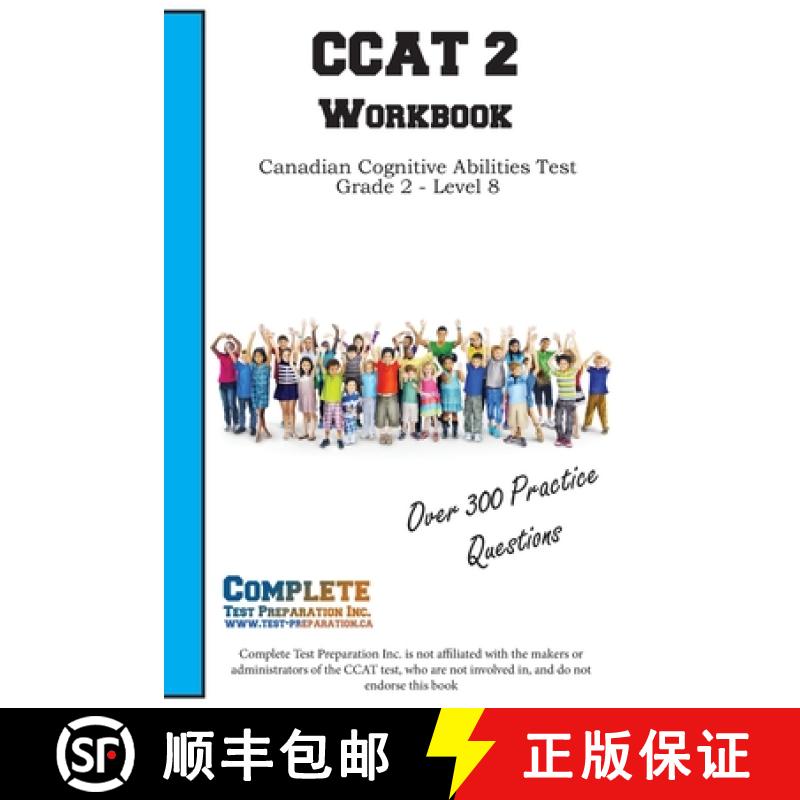 【2-3周达】CCAT 2 Workbook: Canadian Cognitive Abilities Test - Grade 2 - Level 8 [9781772454581]