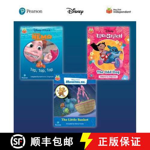 【3-4周达】Pearson Bug Club Disney Reception Pack D, including decodable phonics readers for phases 2... [9781292720463]