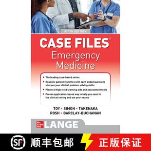【3-4周达】Case Files: Emergency Medicine, Fifth Edition [9781264268337]