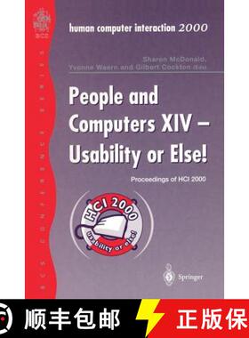 【3-4周达】People and Computers XIV -- Usability or Else!: Proceedings of Hci 2000 [9781852333188]