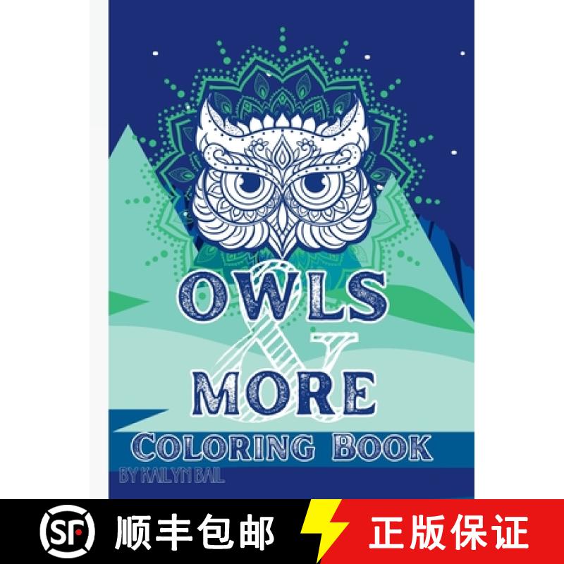 预订 Owls and More Coloring Book [9781088266892]
