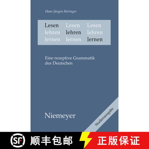【3-4周达】Lesen lehren lernen – Eine rezeptive Grammatik des Deutschen [9783484106420]