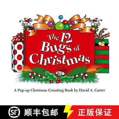【3-4周达】The 12 Bugs of Christmas: A Pop-up Christmas Counting Book [9781442426498]