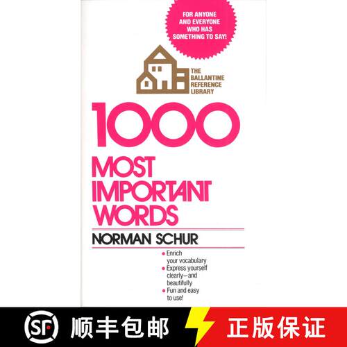 现货 1000个重要词汇 1000 Most Important Words: For Anyone and Everyone Who Has Something to Say [9780345298638]