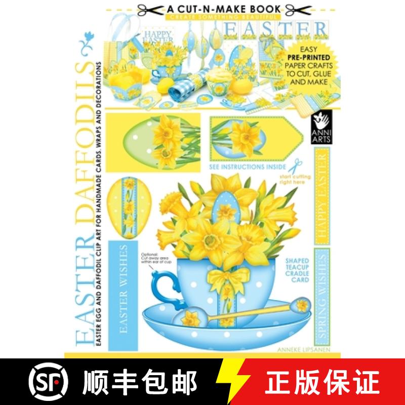 【3-4周达】Easter Daffodils Cut-n-Make Book: Easter Egg and Daffodil Clip Art for Handmade Cards, Wra... [9789527268049]