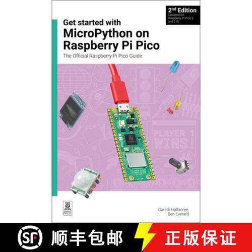 【3-4周达】Get Started with Micropython on Raspberry Pi Pico: The Official Raspberry Pi Pico Guide [9781912047291]