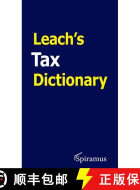 【3-4周达】Leach's Tax Dictionary [9781913507190]