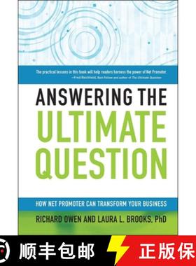 【3-4周达】Answering The Ultimate Question: How Net Promoter Can Transform Your Business [Wiley经管] [9780470260692]