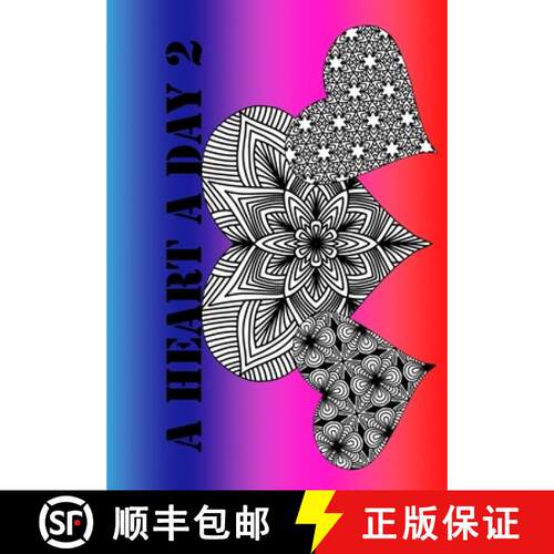 【3-4周达】A Heart A Day 2: Easy and fun daily coloring ! [9788772011950]