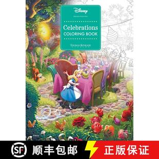 【3-4周达】Disney Dreams Collection Thomas Kinkade Studios Celebrations Coloring Book [9781524893682]