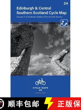 【3-4周达】Edinburgh & Central Southern Scotland Cycle Map 24: The Pentlands, Peebles and The Scottis... [9781904207726]