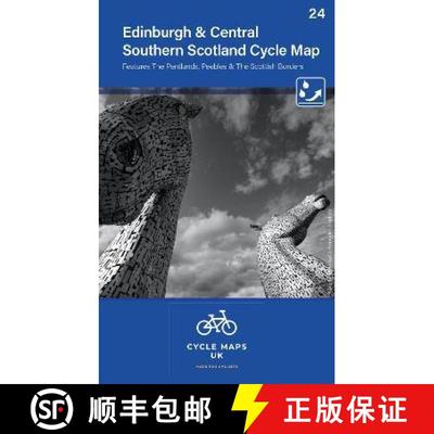 【3-4周达】Edinburgh & Central Southern Scotland Cycle Map 24: The Pentlands, Peebles and The Scottis... [9781904207726]