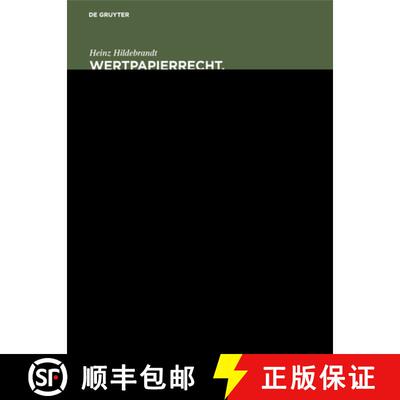 【3-4周达】Wertpapierrecht. Allgemeiner Teil [9783111097466]