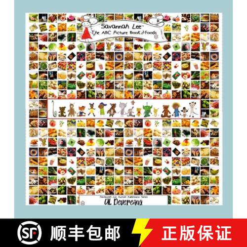 【3-4周达】Savannah Lee: The ABC Picture Book of Foods: What's for dinner tonight? [9781312596474]