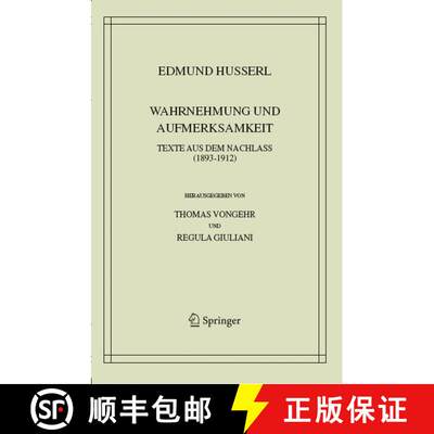 【3-4周达】Wahrnehmung und Aufmerksamkeit : Texte aus dem Nachlass (1893-1912) (Softcover reprint of ... [9789401750912]