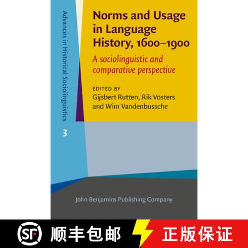 【3-4周达】精装 Norms and Usage in Language History, 1600-1900: A Sociolinguistic and Comparative Per... [9789027200822]