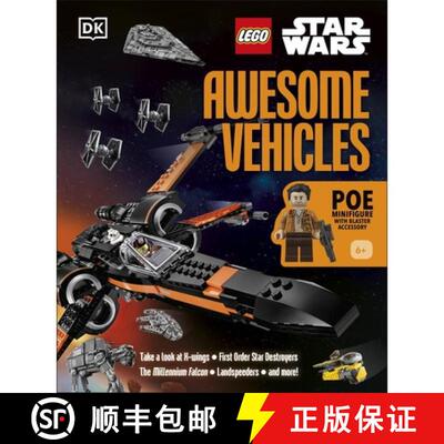 【3-4周达】精装 LEGO Star Wars Awesome Vehicles : With Poe Dameron Minifigure and Accessory [9780241538883]