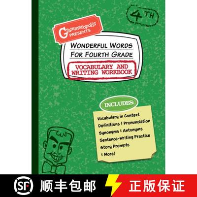 【3-4周达】Wonderful Words for Fourth Grade Vocabulary and Writing Workbook : Definitions, Usage in C... [9781644420546]