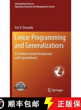 【3-4周达】Linear Programming and Generalizations: A Problem-Based Introduction with Spreadsheets [9781441964908]