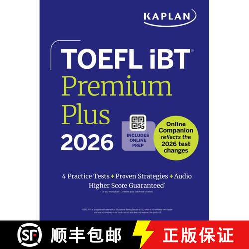 【3-4周达】TOEFL  iBT Premium Plus 2026 [9798349700125]